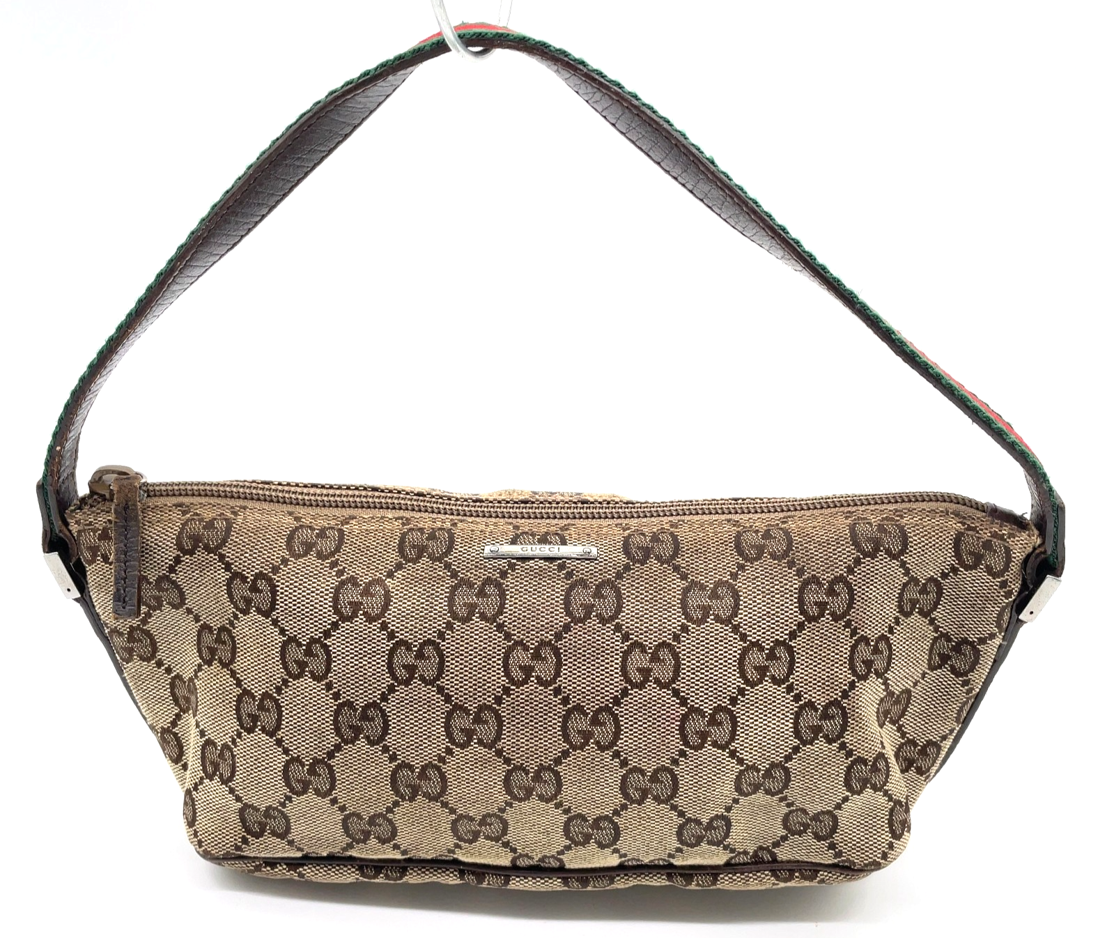Gucci GG Canvas x Leather Sherry Line Beige Accessory Pouch
